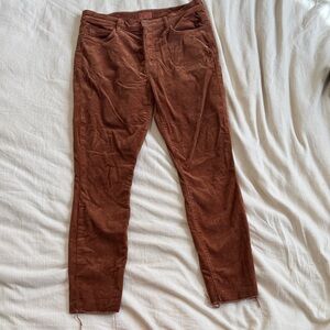 Mother Jeans Rust Corduroy Pants